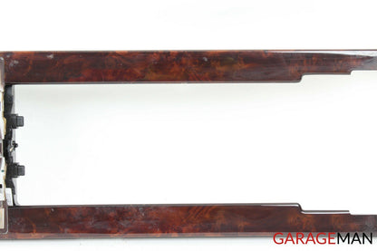 07-09 MERCEDES W221 S550 S600 CENTER CONSOLE TRIM BEZEL PANEL WOOD OEM