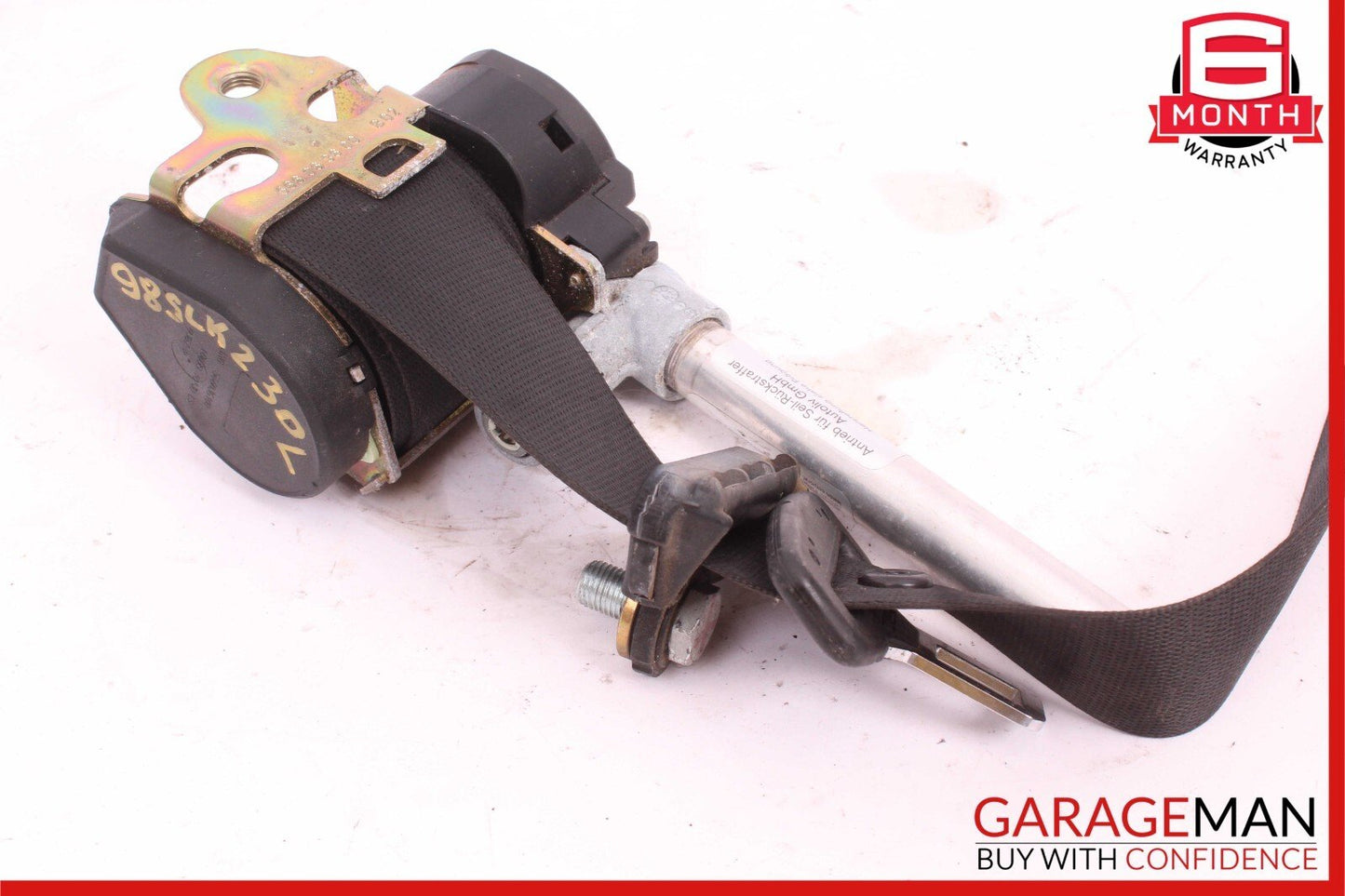97-00 Mercedes R170 SLK230 Front Left Side Seat Belt Seatbelt Retractor Black