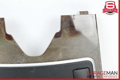 10-13 Mercedes W212 E350 E400 E63 Center Console Switch Trim Cover Bezel Wood