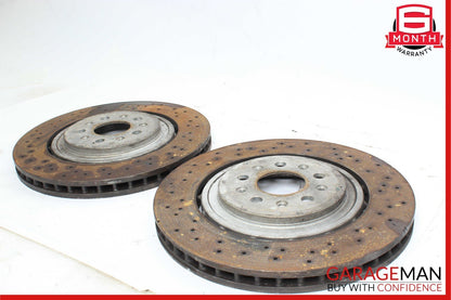 14-17 Maserati Ghibli Front Right & Left Side Brake Rotor Disc Set of 2 Pc AWD