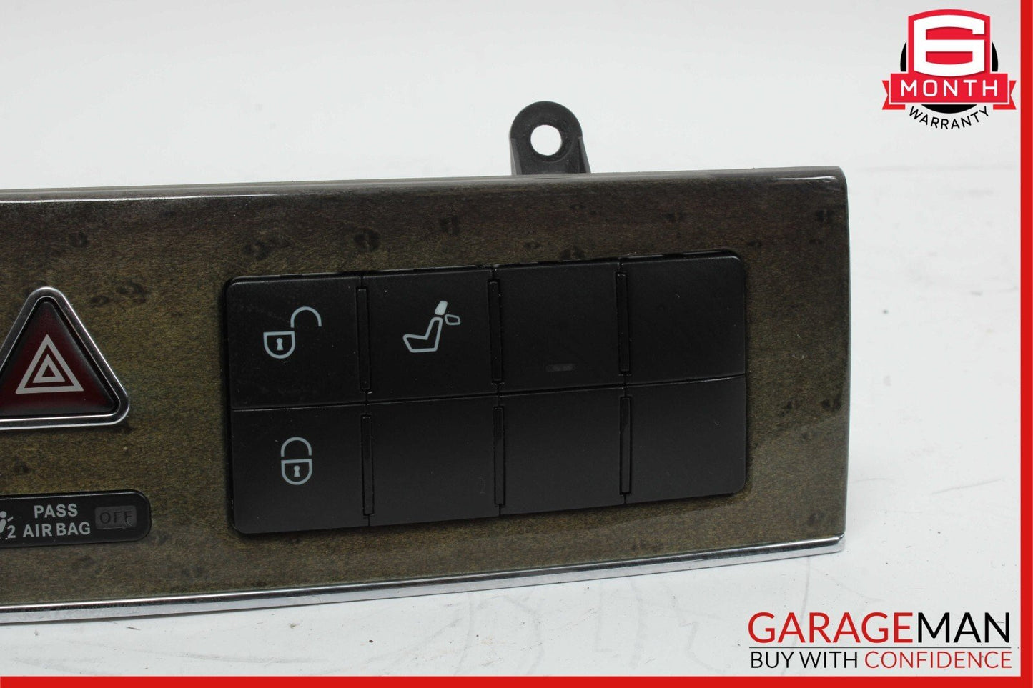 05-07 Mercedes W203 C230 C55 Dash Door Lock Hazard Light Control Switch Walnut