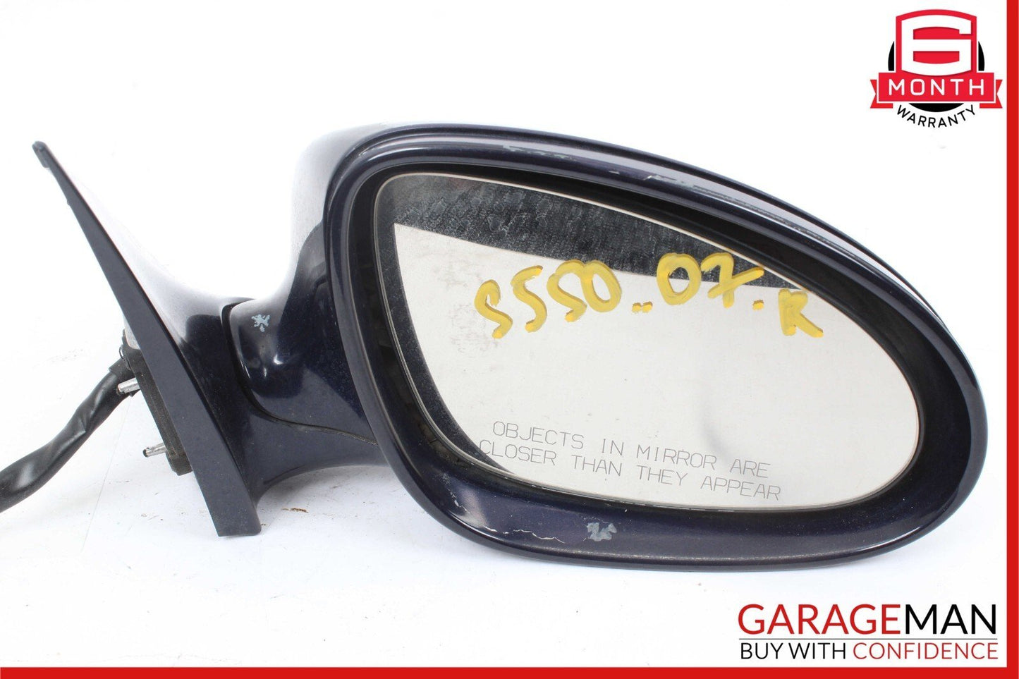 07-09 Mercedes W221 S450 S550 Front Right Side Mirror Door Rear View Blue OEM