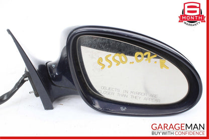 07-09 Mercedes W221 S450 S550 Front Right Side Mirror Door Rear View Blue OEM