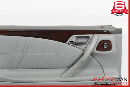 96-03 Mercedes W210 E320 Rear Left Driver Side Interior Door Panel Grey OEM