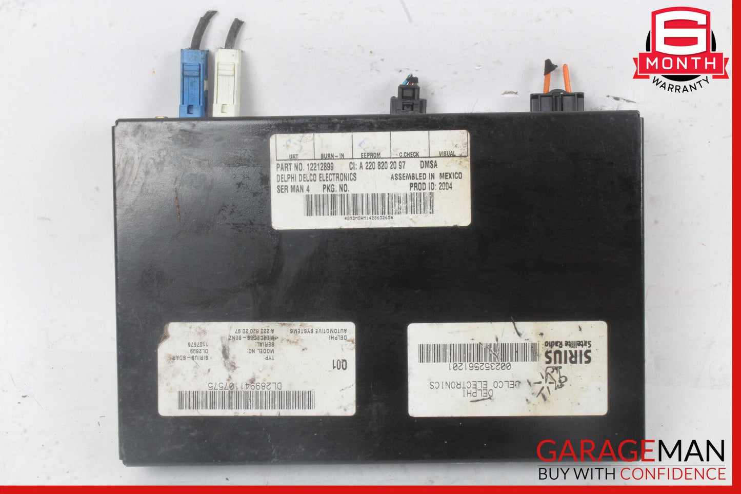 03-11 Mercedes R230 SL500 CLK350 Sirius Satellite Radio Receiver Module Unit OEM