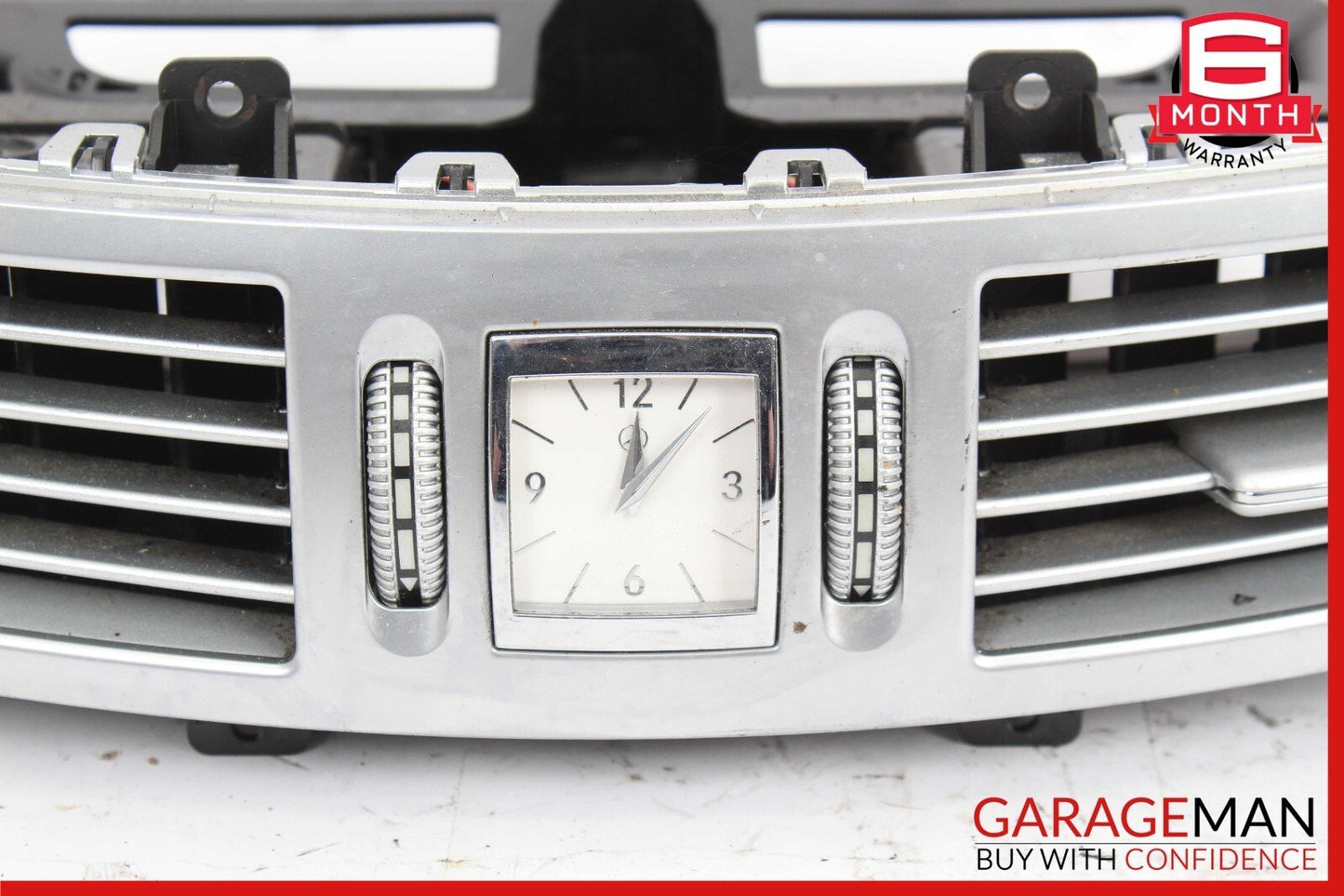 07-13 Mercedes W221 S550 S450 Center Dash A/C Air Vent Trim Clock 2218300954 OEM