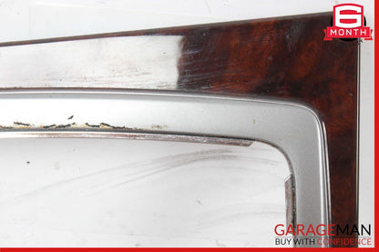 08-14 Mercedes W204 C300 Center Console Shift Shifter Plastic Trim Cover Wood