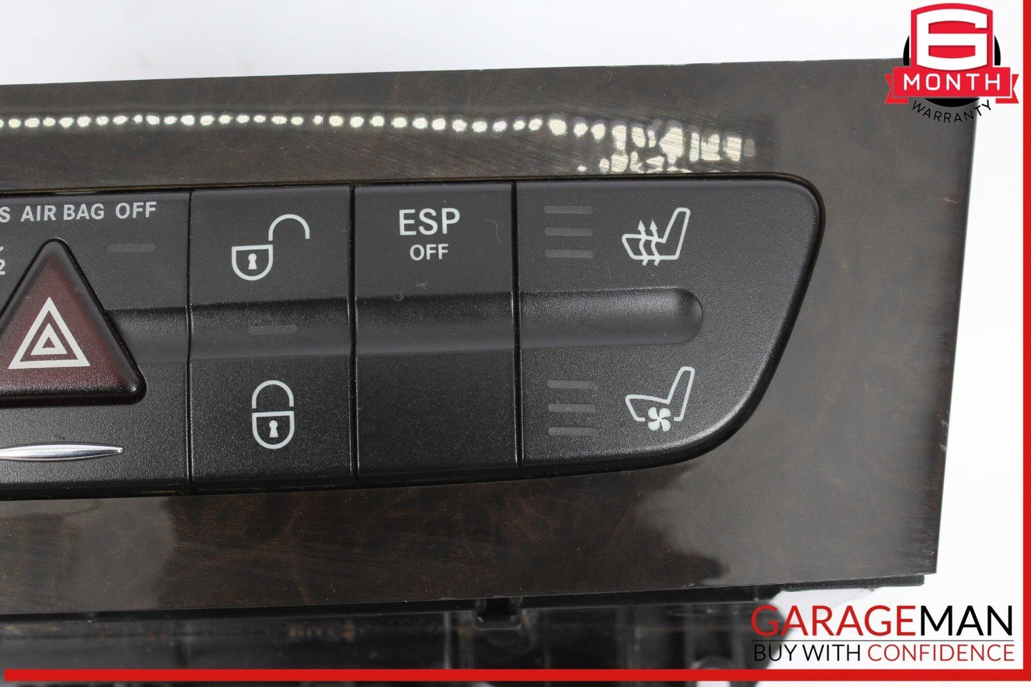 03-09 Mercedes W219 CLS550 E500 Hazard Switch Control Panel 2116800552 OEM
