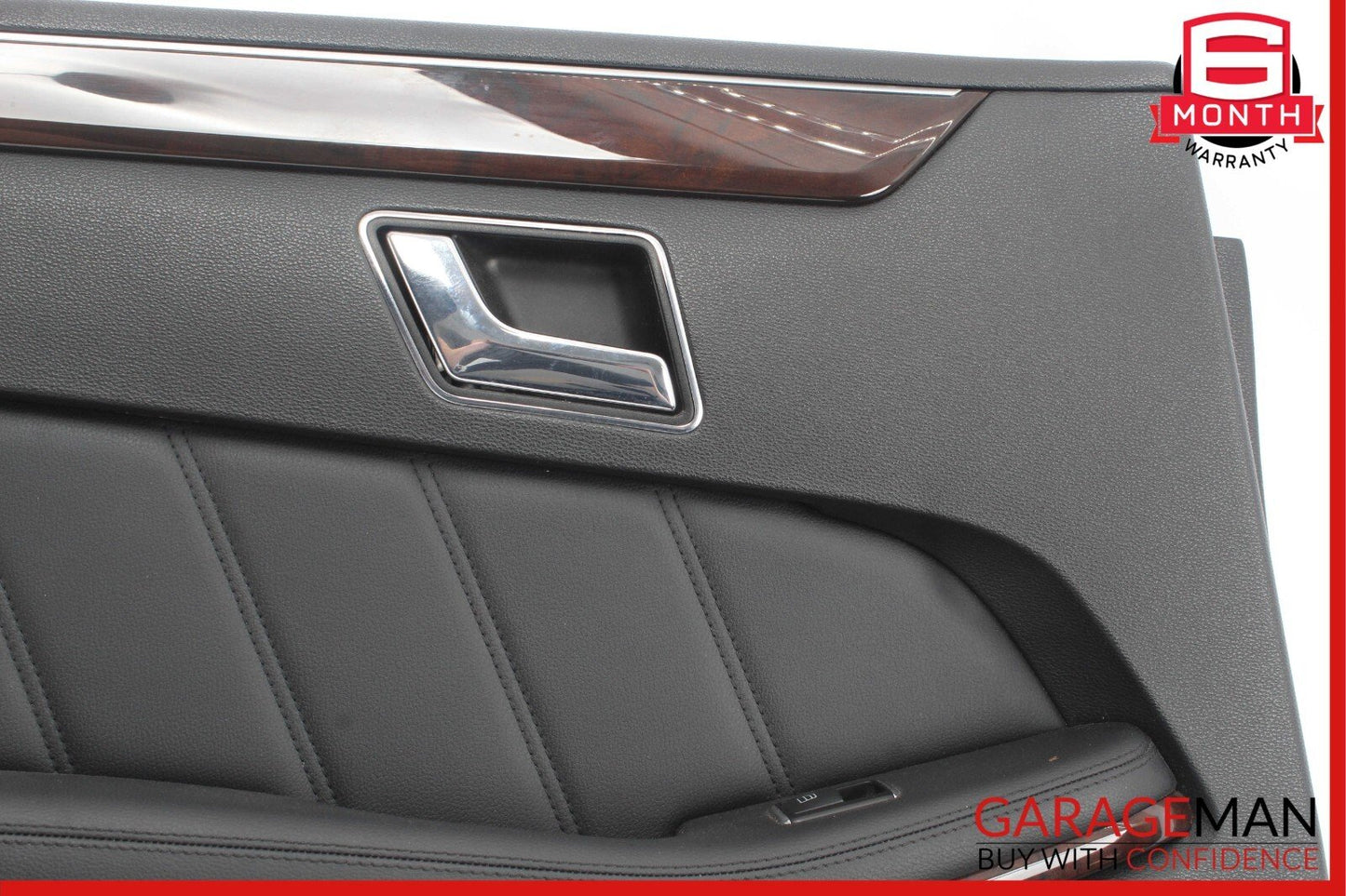 10-13 Mercedes W212 E350 E550 Rear Left Interior Door Panel Black OEM