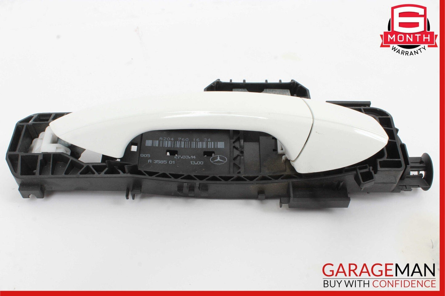 12-14 Mercedes W204 C300 C250 Right Passenger Exterior Door Handle Polar White