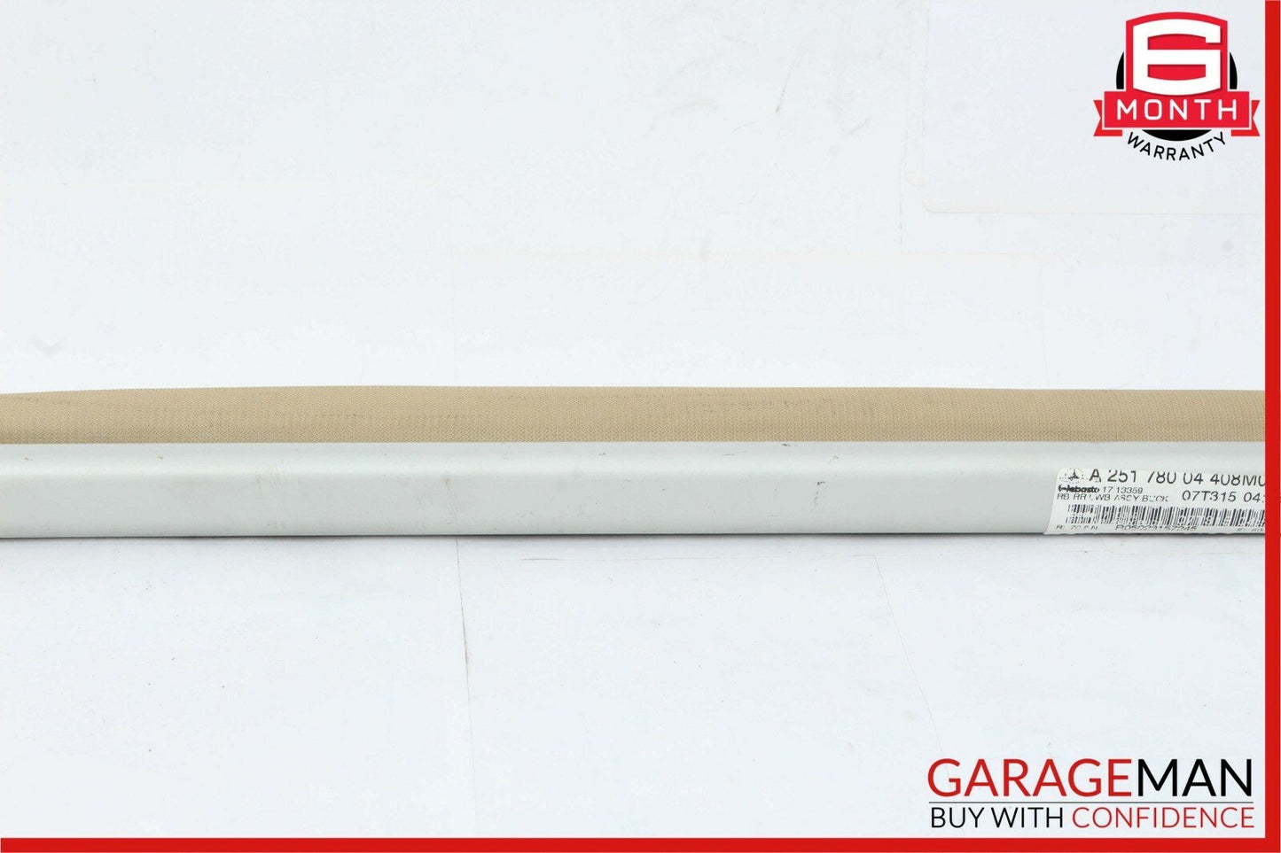 06-09 Mercedes W251 R350 Rear Panoramic Sunroof Roller Blind Shade Cover Brown