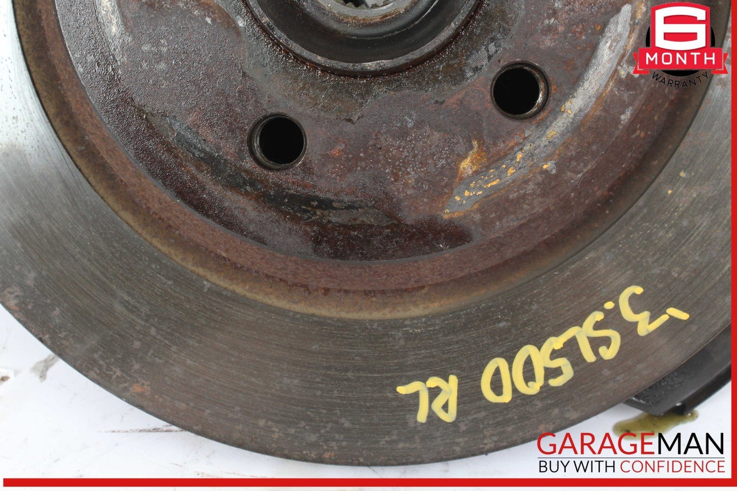 03-12 Mercedes R230 SL500 Rear Left Side Spindle Knuckle Hub w/ Rotor Disc OEM