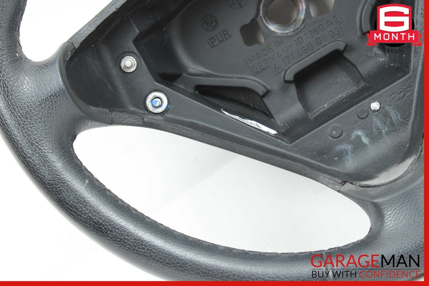 05-11 Mercedes C230 SLK350 Sport 3 Spoke Steering Wheel Leather Black