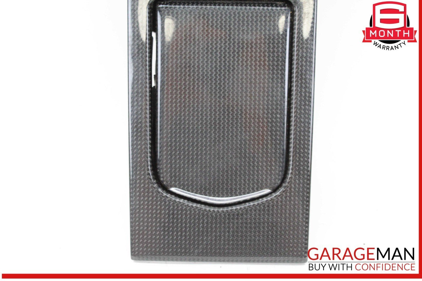 10-16 Porsche Panamera 970 E-Hybrid Rear Console Cupholder Trim Carbon Fiber OEM
