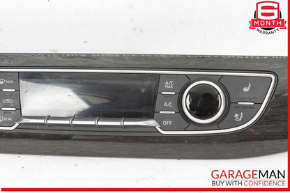 17-19 Audi Q7 Dash Center AC A/C Heater Climate Control Switch w/ Panel Trim OEM