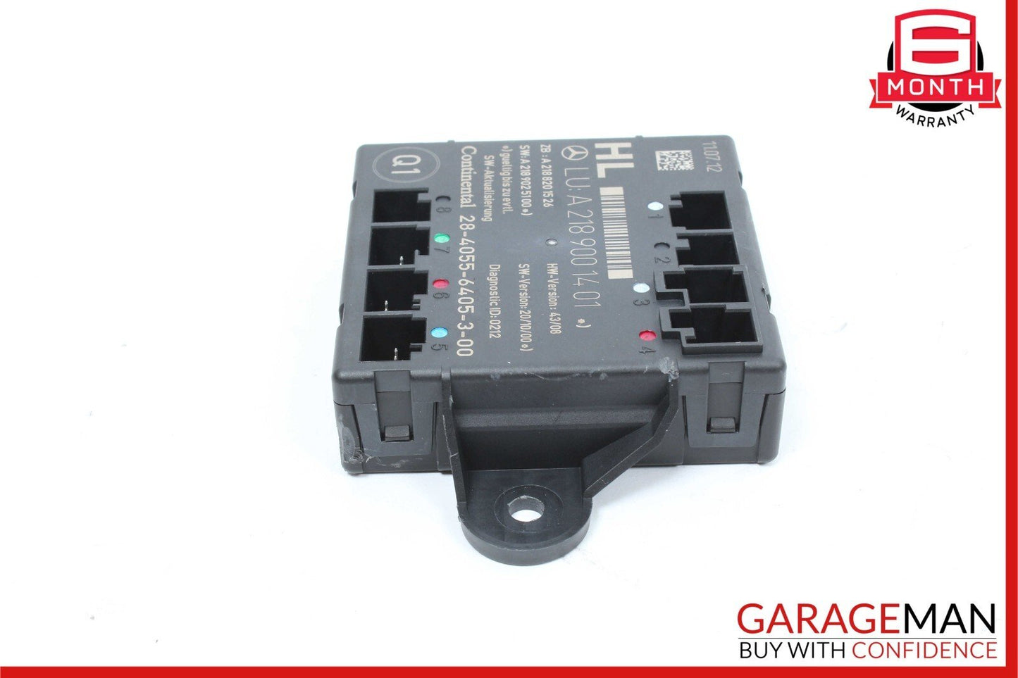08-18 Mercedes W204 C250 Rear Left Side Door Control Module 2189001401 OEM