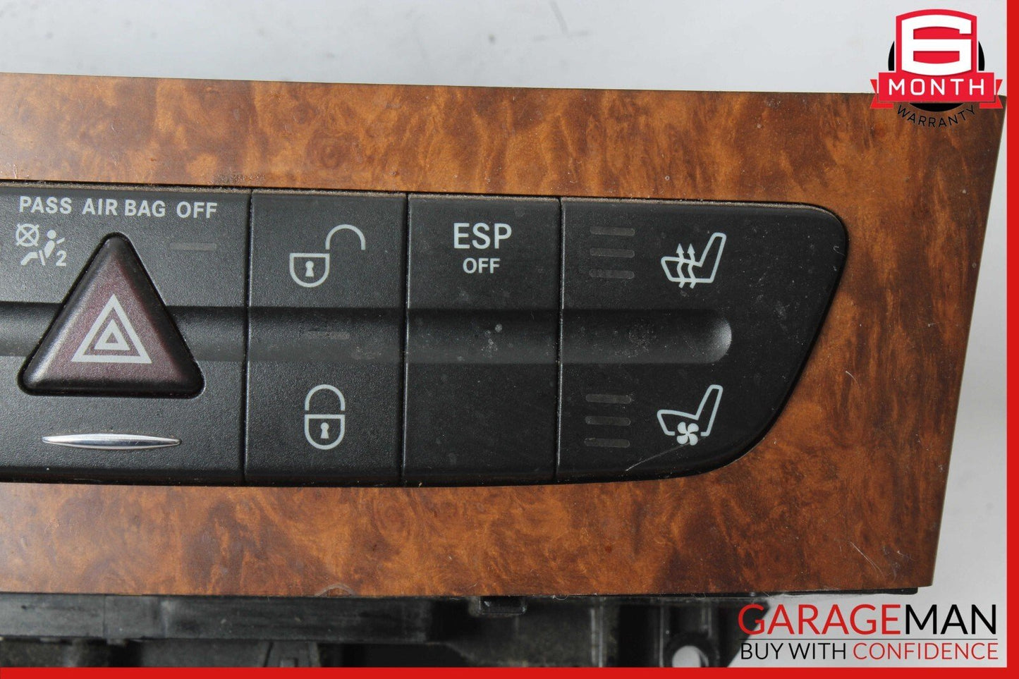 03-09 Mercedes W219 CLS63 E55 AMG Hazard Light Door Lock Control Switch Assy OEM