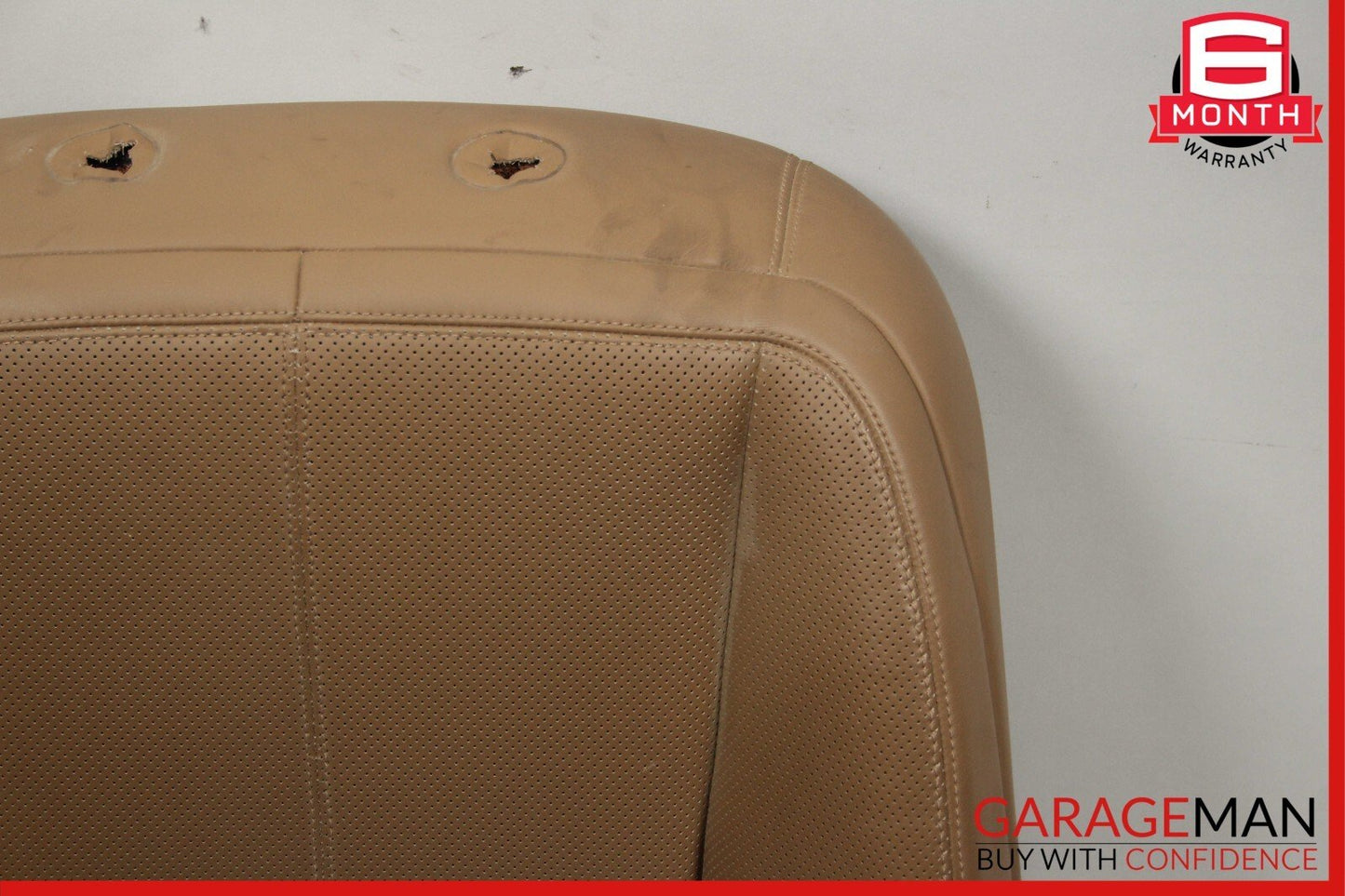 07-09 Mercedes W221 S450 S550 Front Right Top Upper Seat Cushion Cover Brown OEM