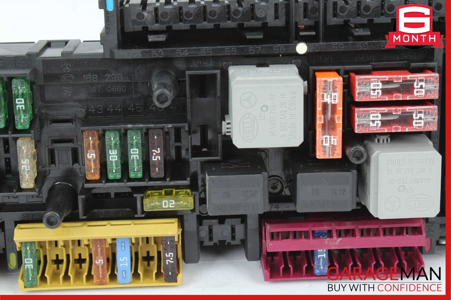 12-14 Mercedes W204 C250 C350 C63 AMG Rear SAM Module Relay Fuse Box Assembly