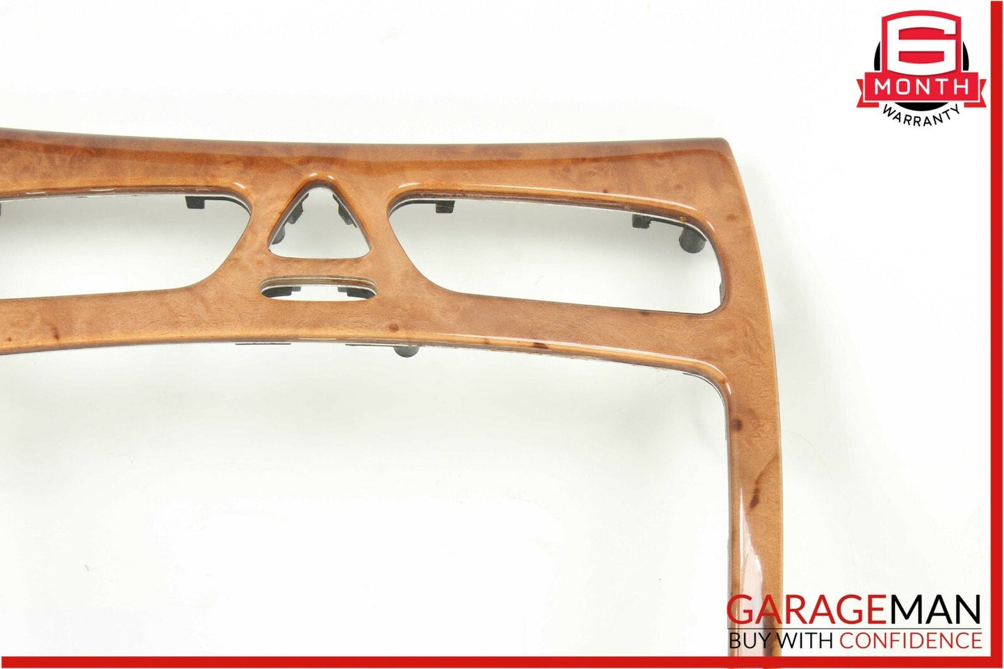 03-04 Mercedes W209 CLK500 CLK55 AMG Center Console Trim Bezel Cover Wood