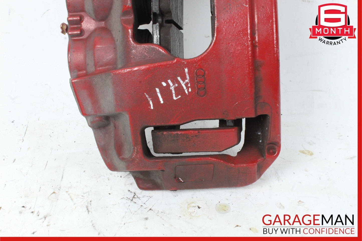 12-18 Audi A7 Front Left Driver Side Brake Caliper Red