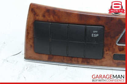 05-09 Mercedes CLK550 CLK500 Center Dash Dashboard Control Switch Control Wood