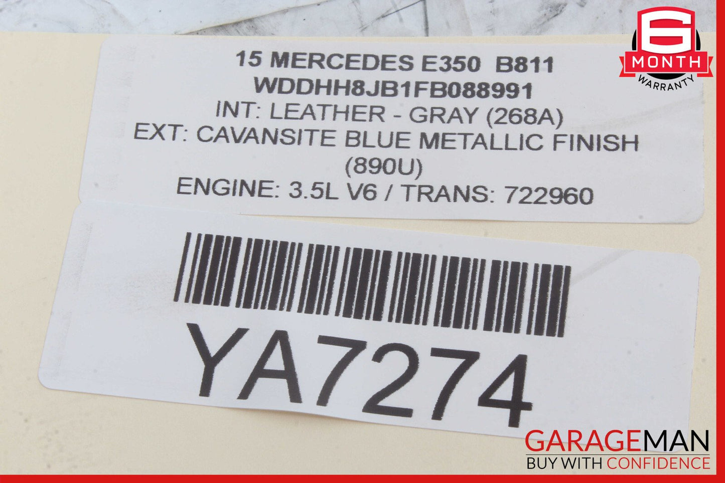08-18 Mercedes W212 E350 C350 C300 Rear Right Side Door Control Module Unit OEM