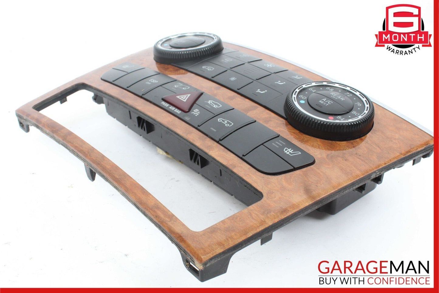 07-12 Mercedes X164 GL450 GL550 A/C AC Heater Climate Control Switch Trim Panel