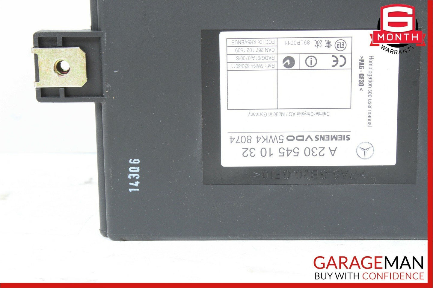 00-03 Mercedes S430 SL500 CL500 Keyless Go Entry Control Module 2305450132 OEM