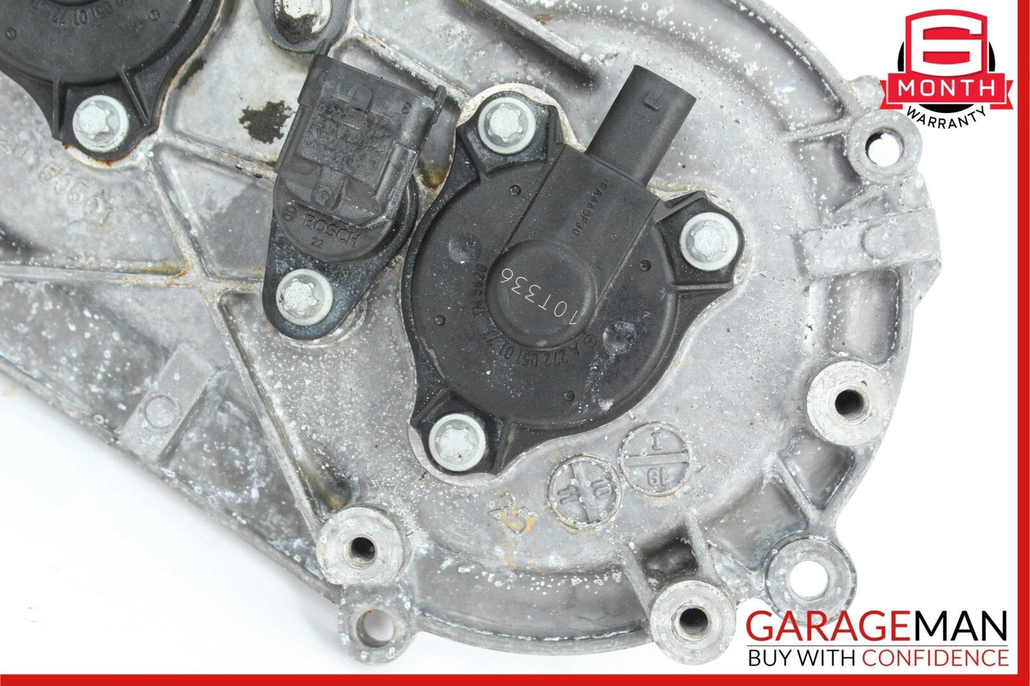 05-13 Mercedes W212 E350 Front Left Side Engine Timing Chain Cover Plate OEM