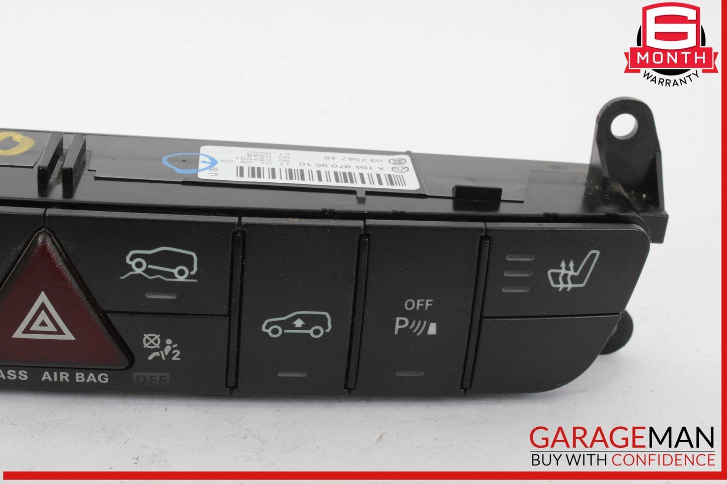 06-12 Mercedes X164 GL550 GL450 Dash Hazard Heated Seats ESP Control Panel OEM