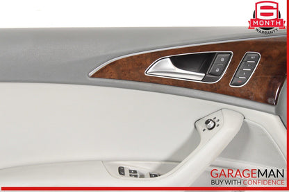 12-18 Audi A6 S6 Front Left Driver Side Interior Door Panel OEM