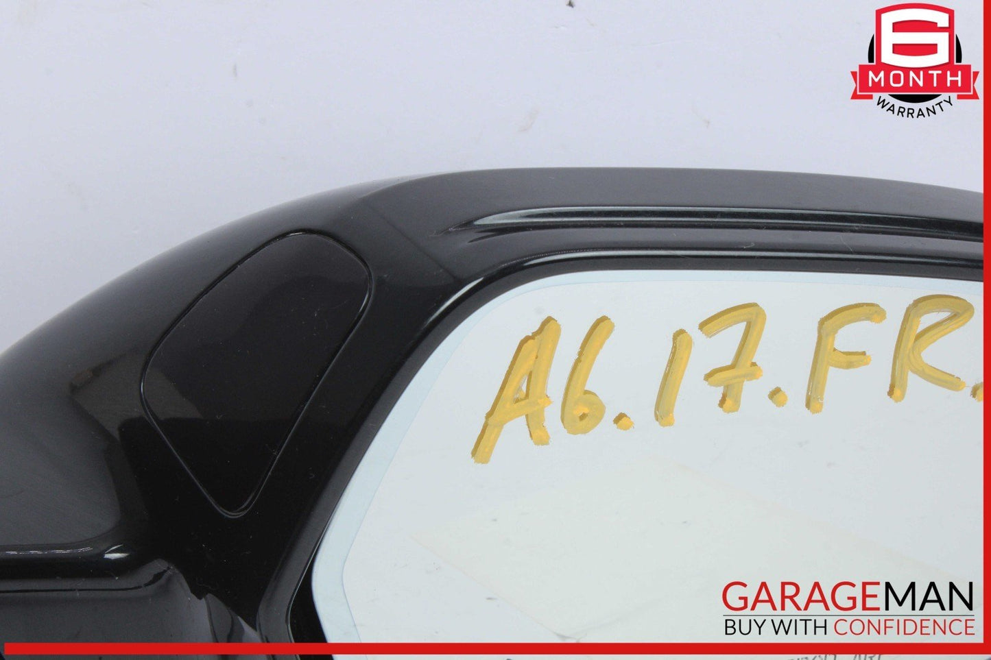 12-18 Audi A6 Front Right Passenger Side Door Rear View Mirror Black 4G1857410BB