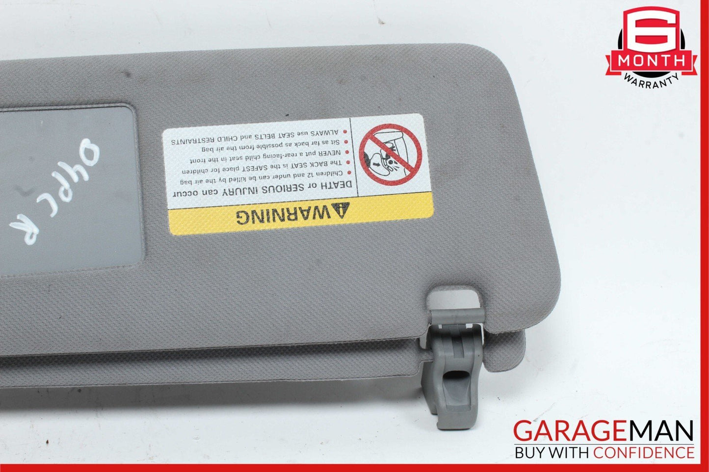 03-10 Porsche Cayenne 955 957 Front Right Side Sunvisor Sun Visor Shade OEM