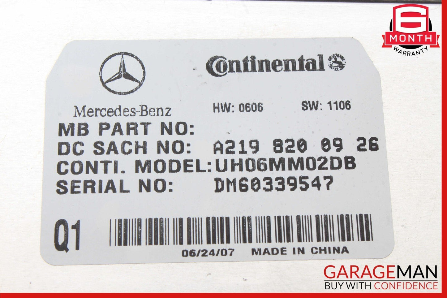06-12 Mercedes W219 CLS63 AMG E350 GL450 Communication Control Module OEM