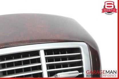 07-13 Mercedes W221 S550 Rear Center Console AC A/C Air Vent Trim Bezel Wood OEM