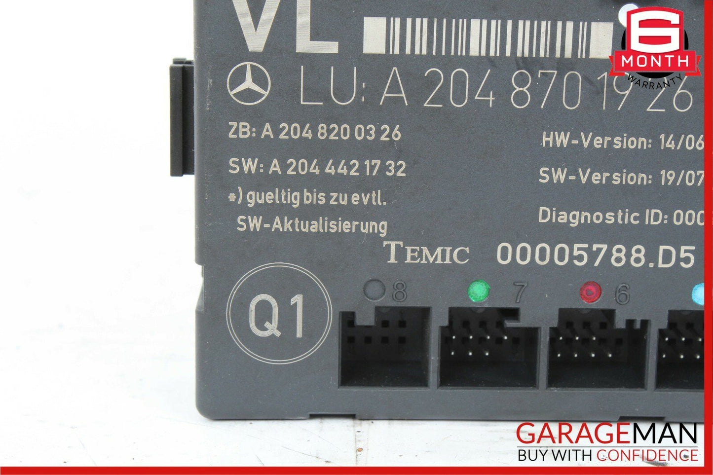 08-18 Mercedes W204 C300 E400 Front Left Side Door Control Module OEM