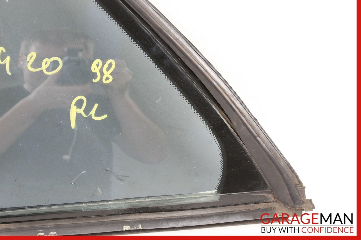 94-99 MERCEDES W140 S500 REAR LEFT DRIVER SIDE QUARTER WINDOW GLASS OEM
