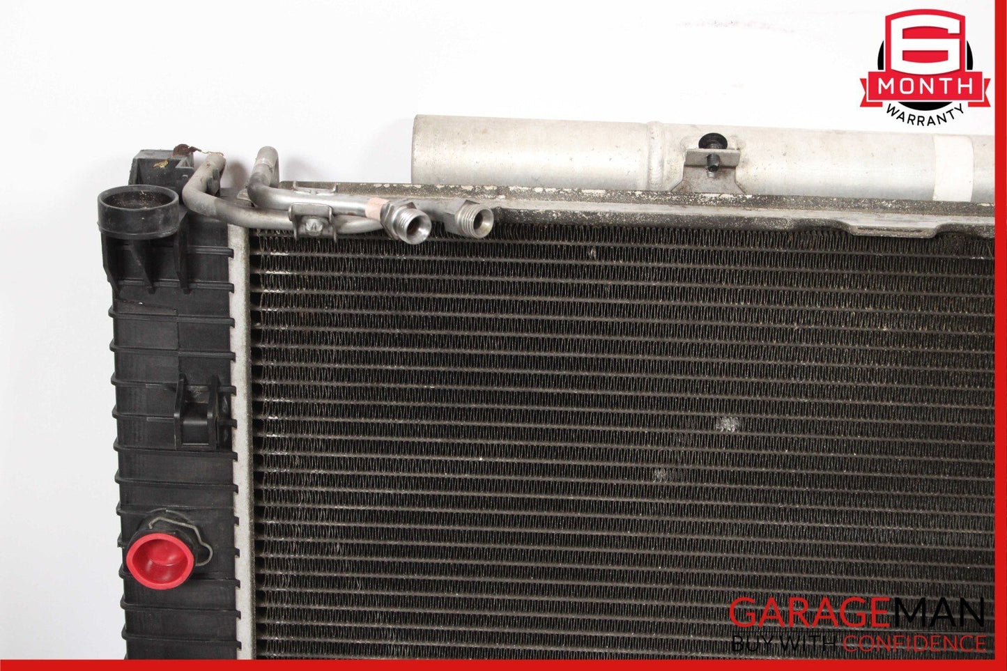 04-11 Mercedes W211 E320 Radiator AC A/C Condenser Transmission Cooling Assy