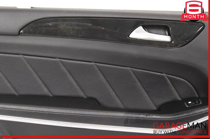 13-16 Mercedes X166 GL550 GL350 Interior Door Panel Rear Left Side Black OEM