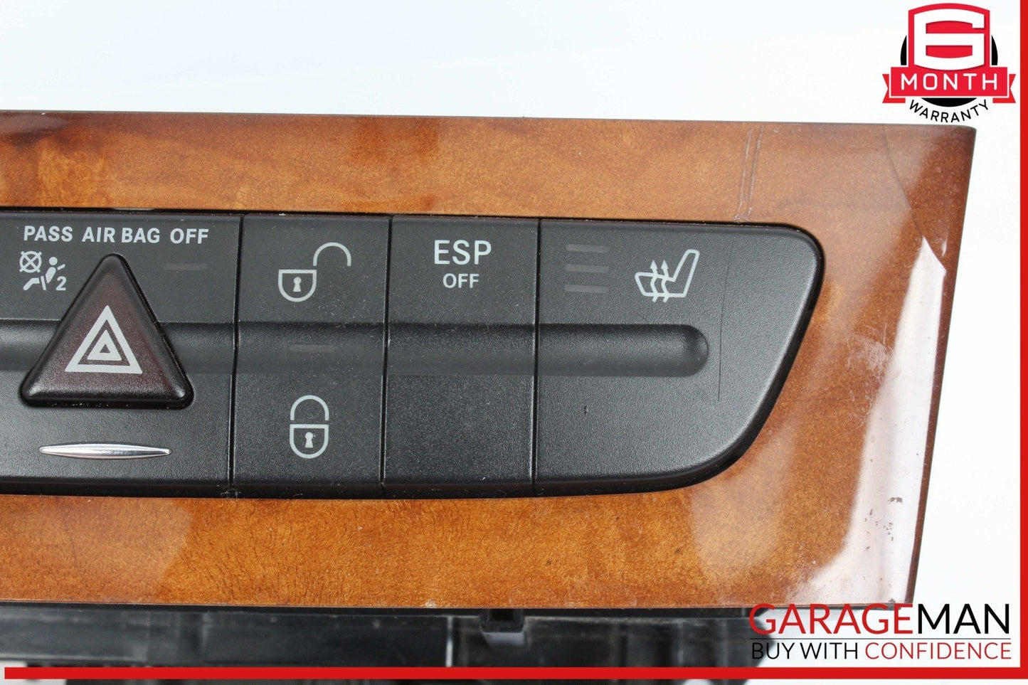 03-09 Mercedes W211 E500 CLS500 Hazard Switch Control Panel 2116800552 OEM