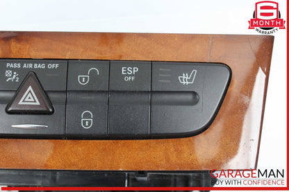 03-09 Mercedes W211 E500 CLS500 Hazard Switch Control Panel 2116800552 OEM