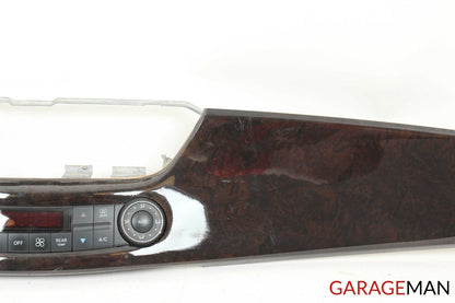 06-11 Mercedes W219 CLS550 Center Dash Climate Control Trim Bezel Panel Assembly
