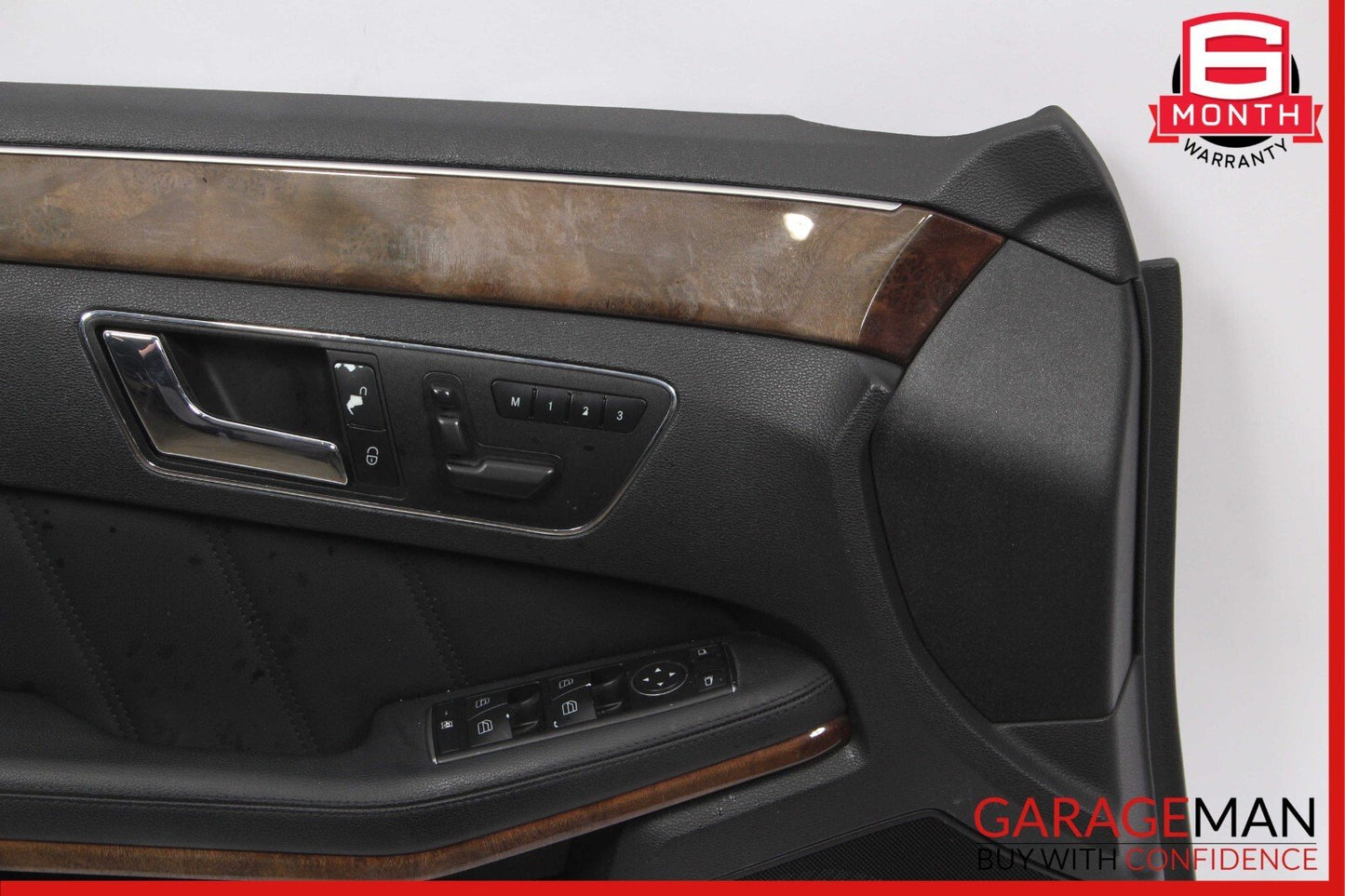 10-13 Mercedes W212 E550 E350 Front Left Interior Door Panel Trim Cover Black