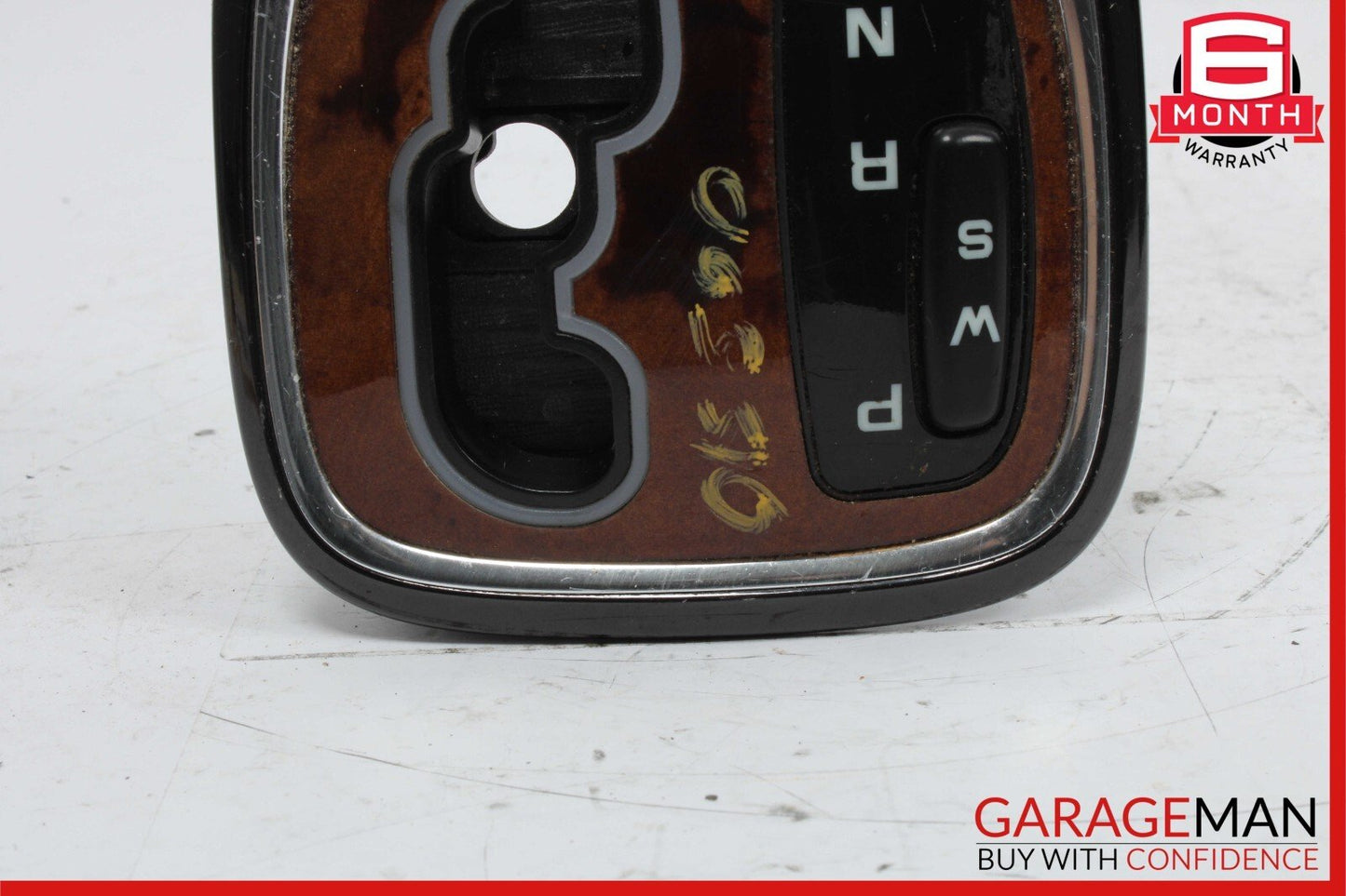 00-06 Mercedes W220 S500 S430 Gear Shifter Bezel Trim Indicator Wood OEM