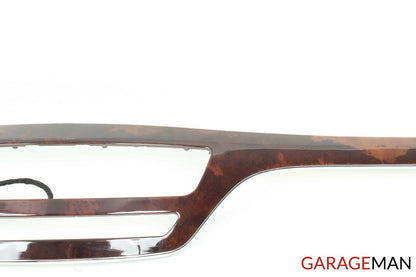 07-09 MERCEDES W221 S550 CENTER DASHBOARD DASH TRIM BEZEL COVER PANEL WOOD OEM