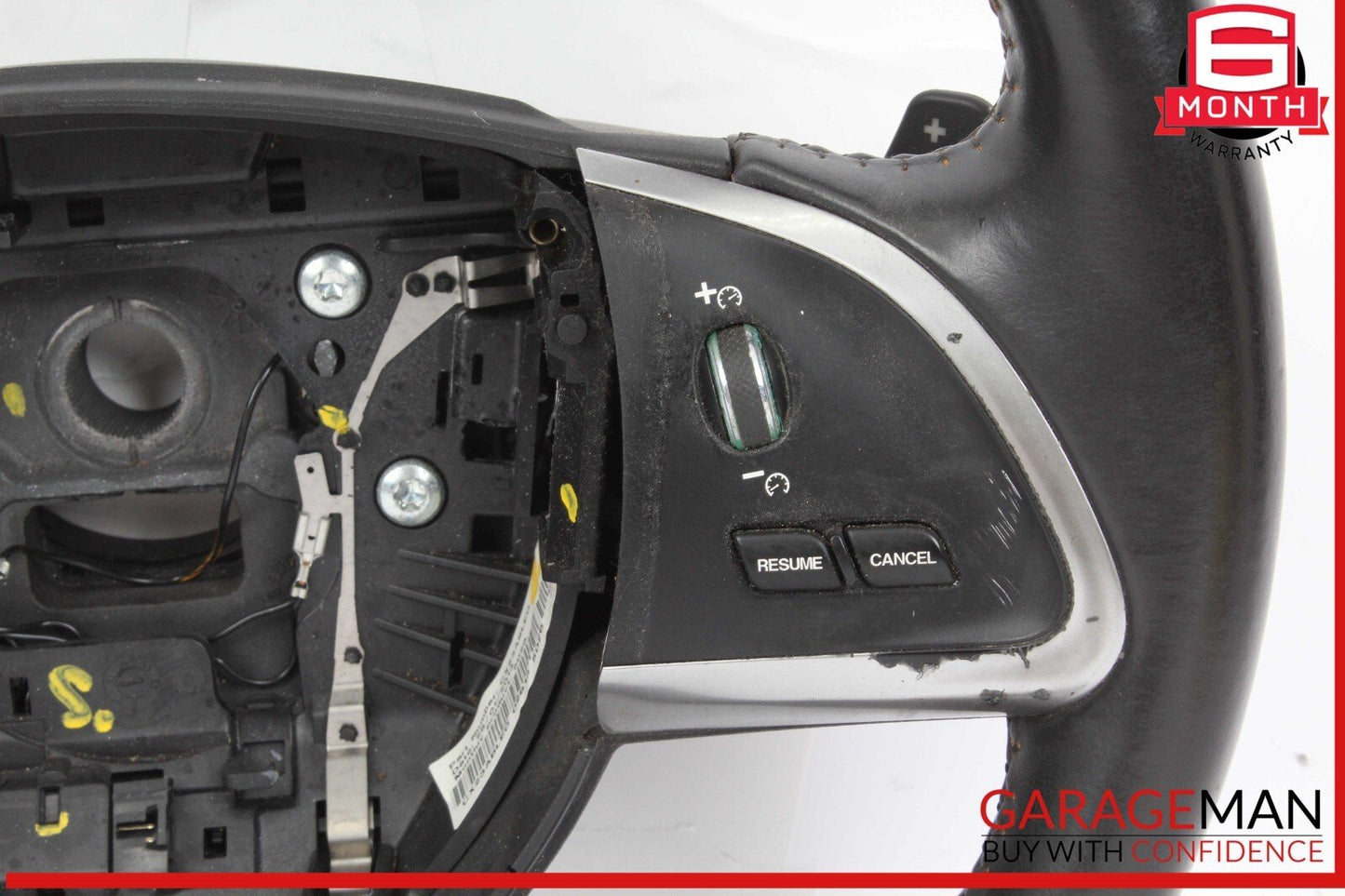 12-15 Jaguar X250 XF Steering Wheel w/ Paddle Shifters Black CX23ABLEG OEM