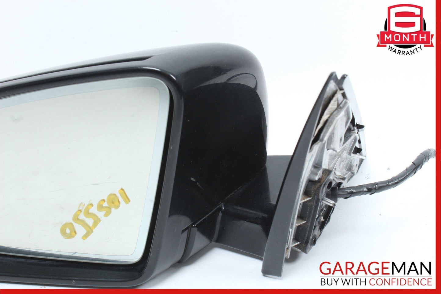 10-13 Mercedes W221 S550 S63 AMG Front Left Side Mirror Door Rear View Black OEM