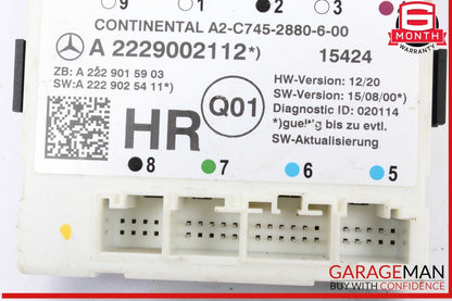 15-20 Mercedes W205 C300 C350e C400 Rear Right Side Door Control Module Unit OEM