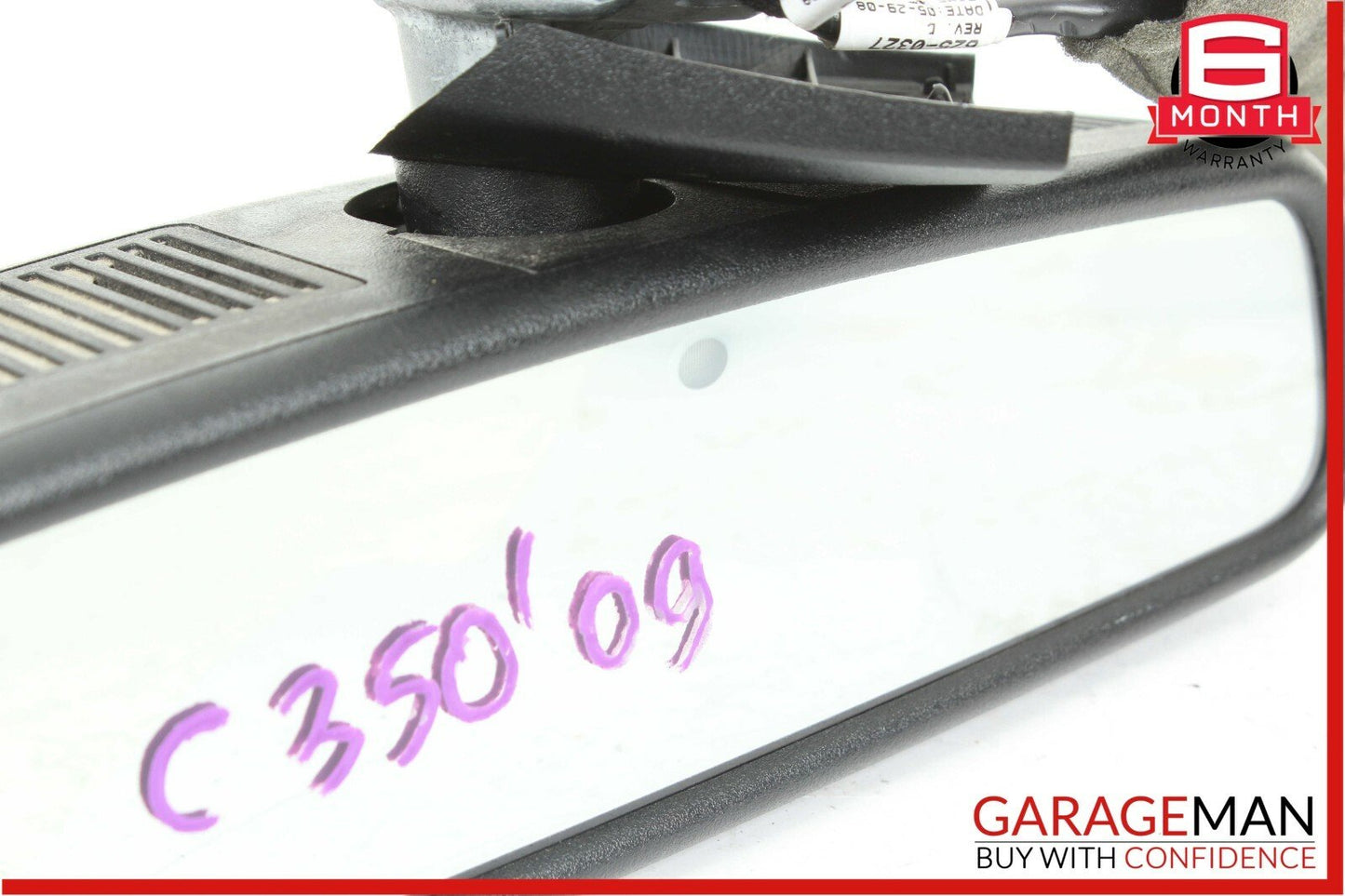08-14 Mercedes W204 C250 C63 AMG Top Upper Rear View Mirror Assembly OEM